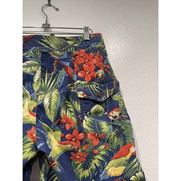 Polo Ralph Lauren Parrot Birds Floral Print Swim Shorts Trunks Mens Size 30 - Picture 6 of 12